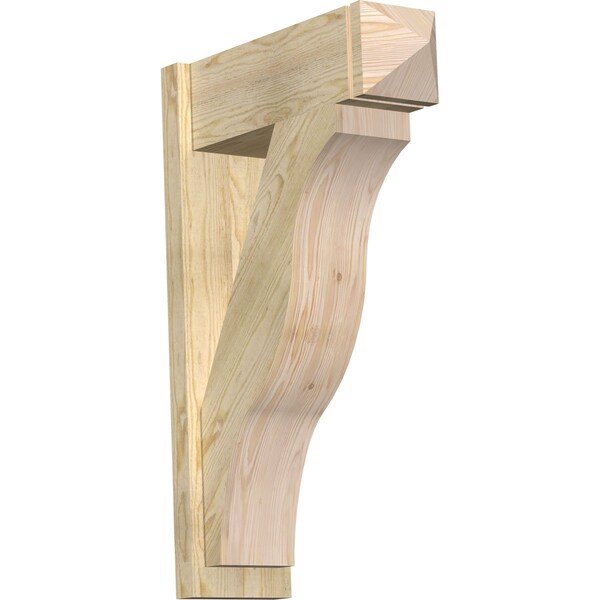 Ekena Millwork Funston Rough Sawn Arts and Crafts Outlooker, Douglas Fir, 8"W x 24"D x 36"H OUT08X24X36FST03RDF - main